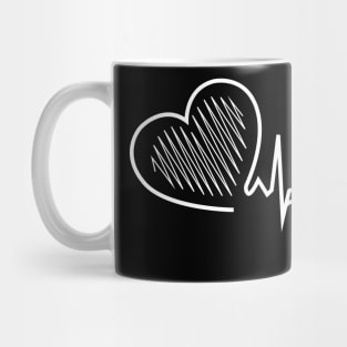 Dog Groomer Heartbeat Tee Dog Grooming Art Gift Pet Grooming Mug